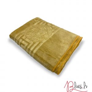 Luks klases vannas dvielis ar Versace simboliku Gold 50×90 cm (vidēja lieluma) - Image 2