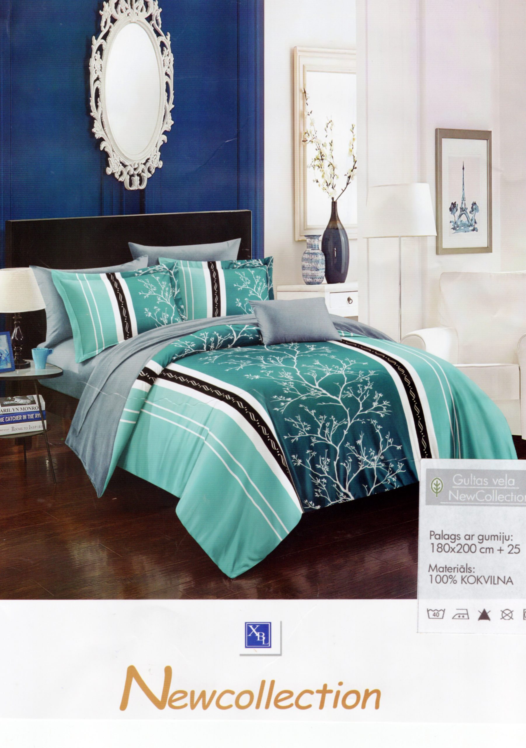 356 180×200 Palags ar gumiju Newcollection Klasika - Image 1