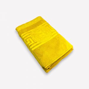 Luks klases vannas dvielis Versece Yelow 70×140 cm (liela izmēra) - Image 3