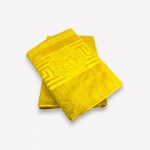 Luks klases vannas dvielis Versece Yelow 70×140 cm (liela izmēra)