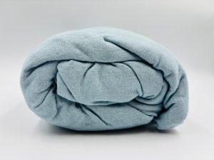 140×200 Trikotāžas palags ar gumiju Jersey 100% KOKVILNA (Gaiši zils)