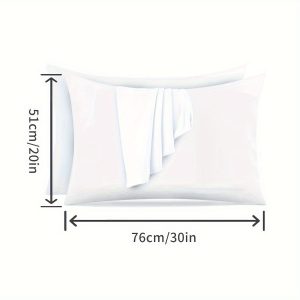 Balta ūdensizturīga ūdensizturīgsauduma aizsargspilvendrāna 50×70 - Image 8