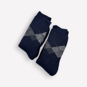 ANGORA Thermo Ikdienas siltas vīriešu zeķes no angoras vilnas (tumši zilas)