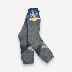 ANGORA Thermo Ikdienas siltas vīriešu zeķes no angoras vilnas (tumši pelēkas)