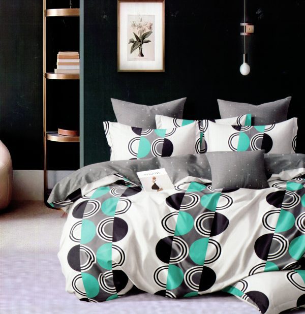 200×220 Gultas veļas komplekts by Luna Home ar palagu/ 100% kokvilna satīns - Image 1