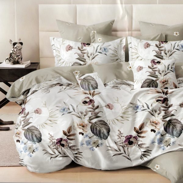 200x220 Gultas veļas komplekts by Milano ar palagu/ 100% kokvilna satīns