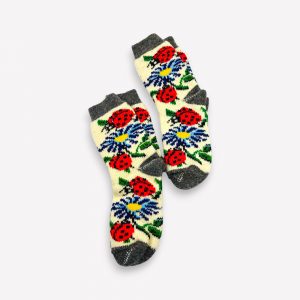 100% Aitas vilnas biezas zeķes (roku darbs) - Image 2