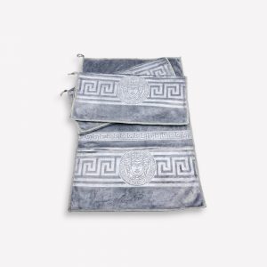 Roku dvielis Versace 35×50 cm Light Grey (gaiši pelēks) - Image 2