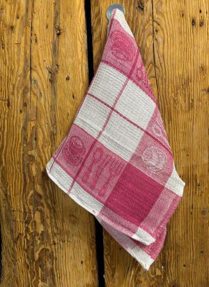 Virtuves dvielis WAFEL Roza kafija