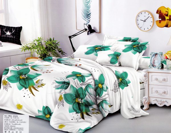 200×220 Gultas veļas komplekts by Rosso Fashion ar palagu/ 100% kokvilna satīns - Image 1