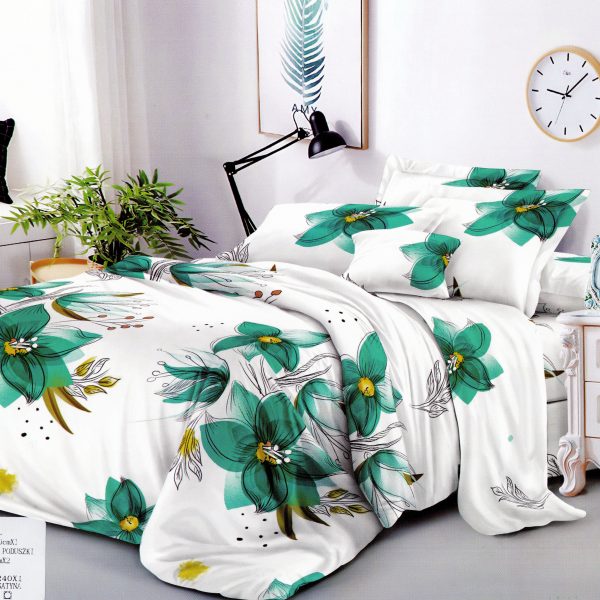 200×220 Gultas veļas komplekts by Rosso Fashion ar palagu/ 100% kokvilna satīns