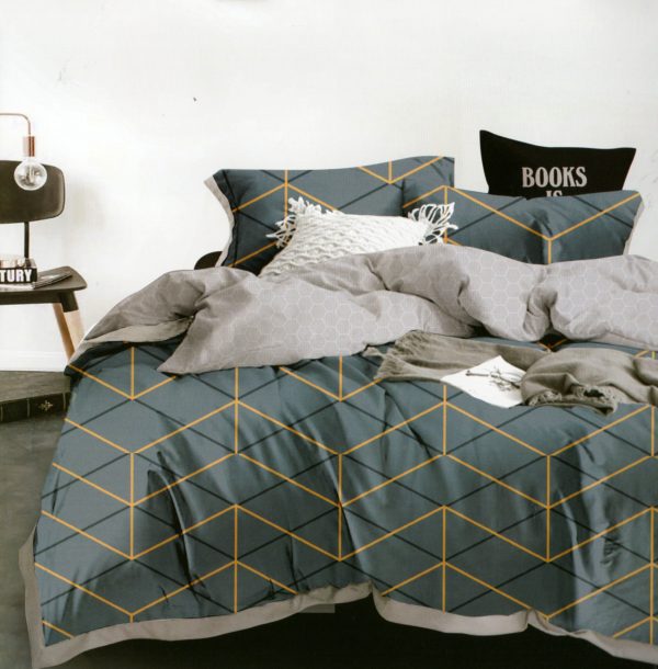 200×220 Gultas veļas komplekts by Luna Home / 100% kokvilna satīns / (3.daļas) spilvendrānas 50×70 - Image 1