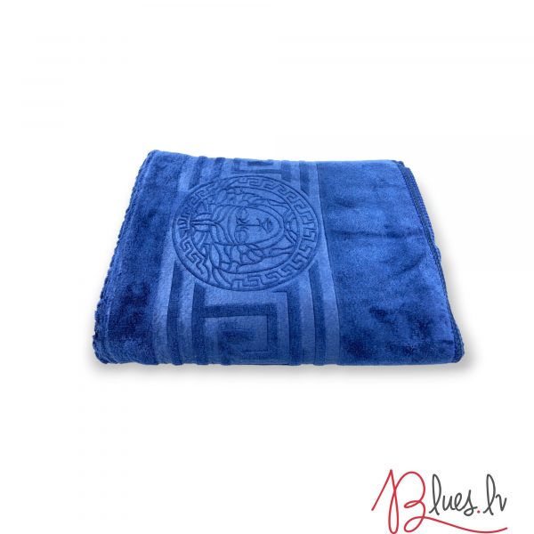 50×90 cm Luks klases vannas dvielis ar Versace simboliku Blue / zils (vidēja lieluma) - Image 2