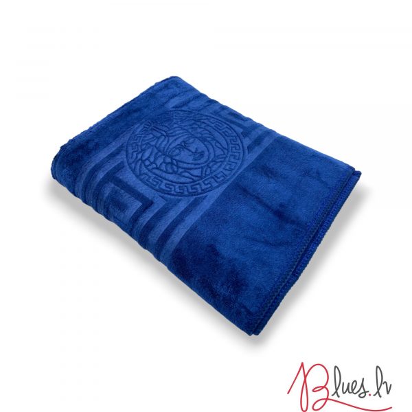 50×90 cm Luks klases vannas dvielis ar Versace simboliku Blue / zils (vidēja lieluma) - Image 3