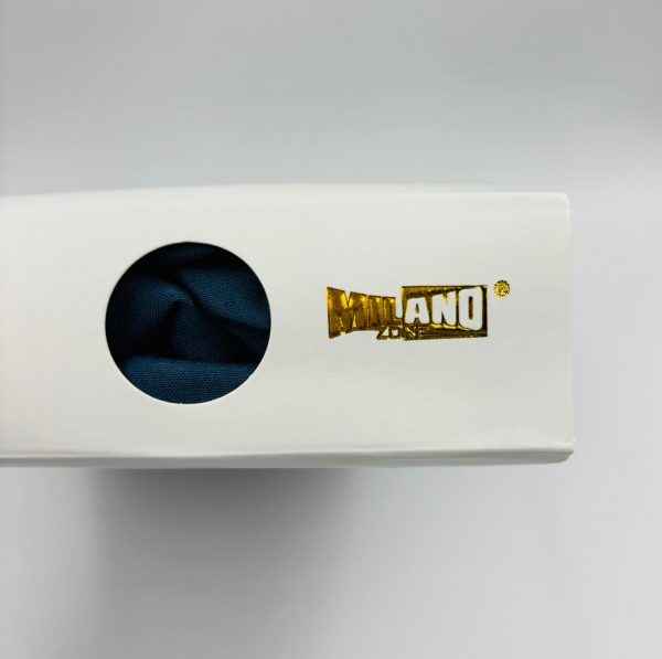 200×220 Palags ar gumiju by Mylano Exclusive Collection /100% KOKVILNA SATĪNS (zils) - Image 3