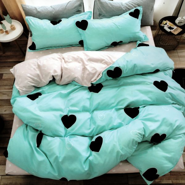 160×200 Gultas veļas komplekts by LUNA HOME ar palagu/ 100% kokvilna satīns - Image 1
