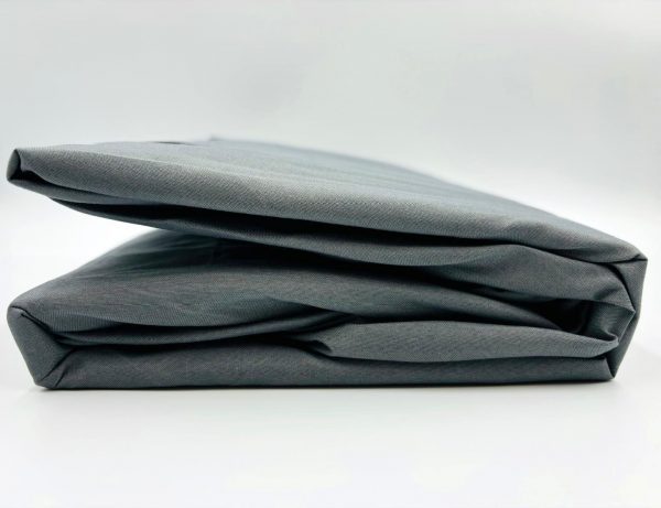 200×220 Palags ar gumiju by Mylano Exclusive Collection /100% KOKVILNA SATĪNS (tumši pelēks) - Image 1