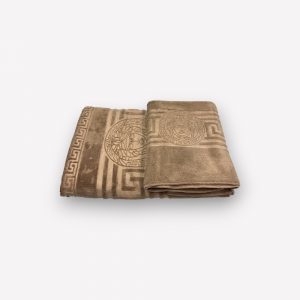 70×140 cm Luks klases vannas dvielis Versece Beiqe / tumši bēšs (liela izmēra) - Image 3