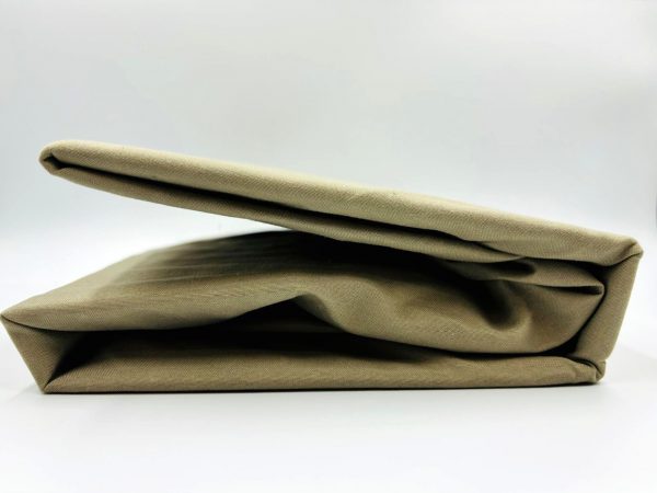 200×220 Palags ar gumiju by Mylano Exclusive Collection /100% KOKVILNA SATĪNS (bēšs) - Image 1