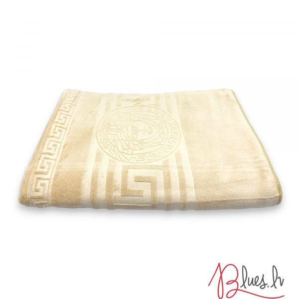 50×90 cm Luks klases vannas dvielis ar Versace simboliku Light Gold / gaiši zelta (vidēja lieluma) - Image 2