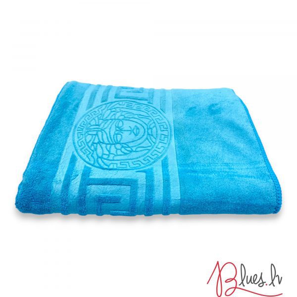 50×90 cm Luks klases vannas dvielis ar Versace simboliku Light Blue / gaiši zils (vidēja lieluma) - Image 3