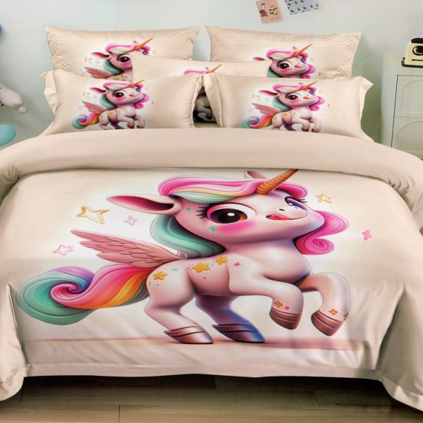 160×200 Bērnu gultas veļas komplekts ar palagu/ 100% kokvilna satīns