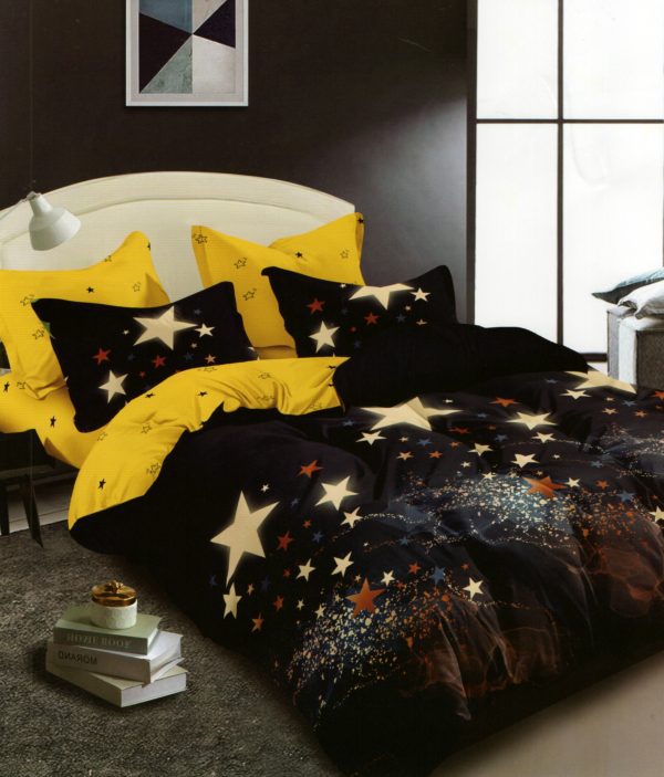 160×200 Gultas veļas komplekts by LUNA HOME ar palagu/ 100% kokvilna satīns - Image 1