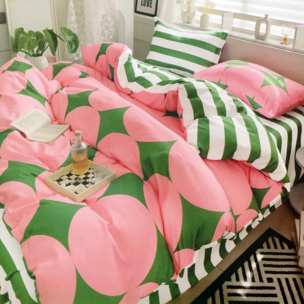 160×200 Gultas veļas komplekts by LUNA HOME ar palagu/ 100% kokvilna satīns