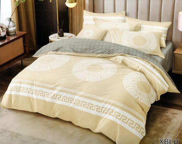 160×200 Gultas veļas komplekts by LUNA HOME ar palagu/ 100% kokvilna satīns - Image 1