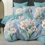 140×200 Gultas veļas komplekts by Milano ar palagu/ 100% KOKVILNA SATĪNS