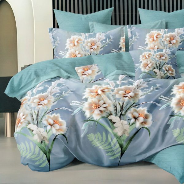 140×200 Gultas veļas komplekts by Milano ar palagu/ 100% KOKVILNA SATĪNS