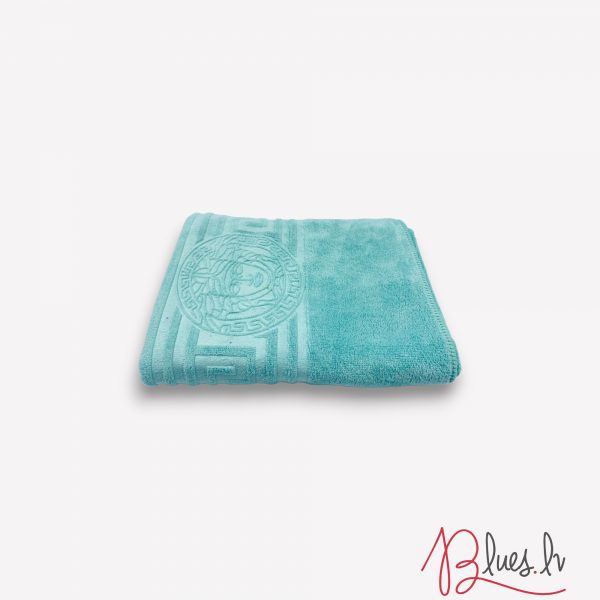 50×90 cm Luks klases vannas dvielis ar Versace simboliku Light Turquoise / gaiši tirkīza (vidēja lieluma) - Image 2