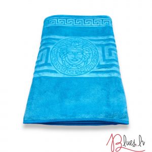 70×140 cm Luks klases vannas dvielis Versece Ligh Blue / gaiši zils (liela izmēra) - Image 2