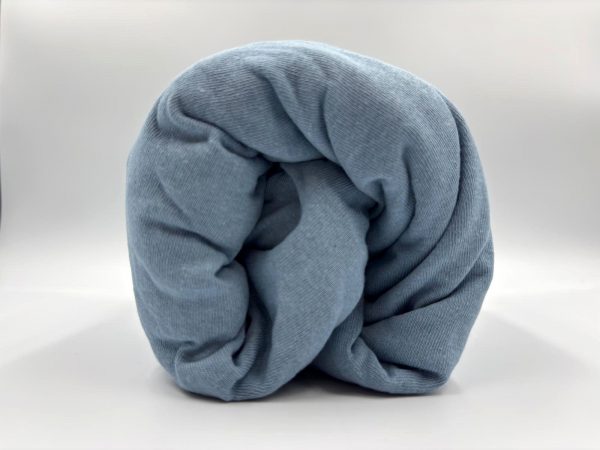 200×220 Trikotāžas palags ar gumiju Jersey / 100% kokvilna (gaiši zils) - Image 1