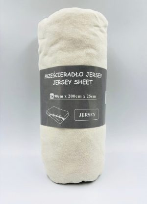 90×200 Trikotāžas palags ar gumiju Jersey 100% kokvilna (gaiši gaiši pelēks) - Image 2