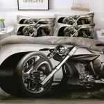 Spilvendrāna ar motociklu 70×70 / 100% kokvilna satīns