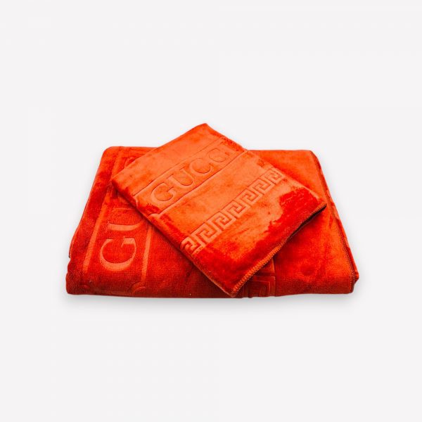 50×90 cm Luks klases vannas dvielis ar Gucci Orange / oranžs (vidēja lieluma) - Image 3