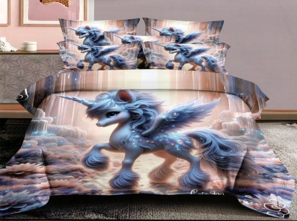 160×200 Bērnu gultas veļas komplekts ar palagu/ 100% kokvilna satīns - Image 1