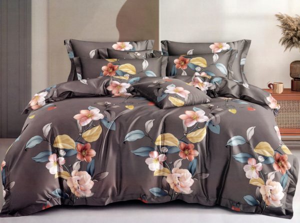 200×200 Gultas veļas komplekts by Milano ar palagu/ 100% kokvilna satīns - Image 1