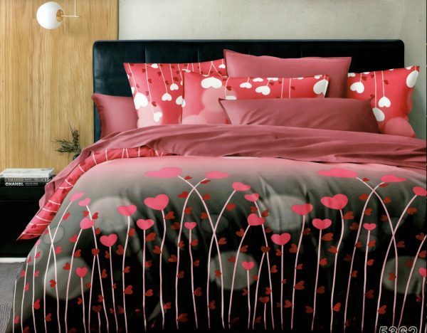 160×200 Gultas veļas komplekts by LUNA HOME ar palagu/ 100% kokvilna satīns - Image 1