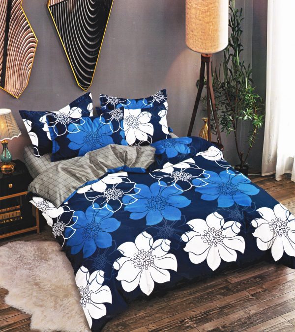 200×220 Gultas veļas komplekts by Luna Home ar palagu/ 100% kokvilna satīns - Image 1