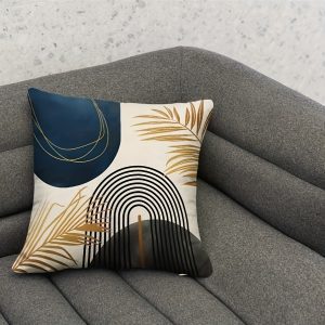 Dekoratīva spilvendrāna "Ģeometrija" 50×50 / 100% kokvilna/ satīns - Image 2