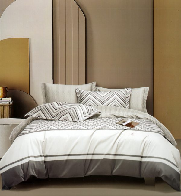 200×220 Gultas veļas komplekts by Luna Home ar palagu/ 100% kokvilna satīns - Image 1