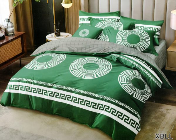 200×220 Gultas veļas komplekts by Luna Home ar palagu/ 100% kokvilna satīns - Image 1