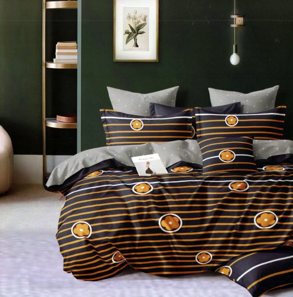 200×220 Gultas veļas komplekts by Luna Home ar palagu/ 100% kokvilna satīns - Image 1
