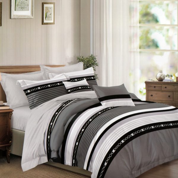 200×220 Gultas veļas komplekts by Luna Home ar palagu/ 100% kokvilna satīns