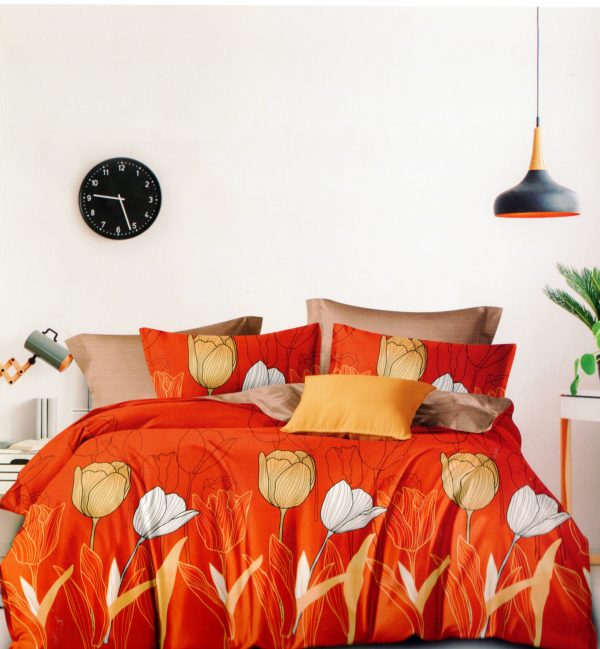 200×220 Gultas veļas komplekts by Luna Home ar palagu/ 100% kokvilna satīns - Image 1
