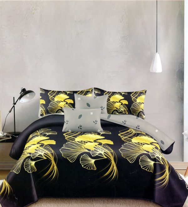 200×220 Gultas veļas komplekts by Luna Home ar palagu/ 100% kokvilna satīns - Image 1
