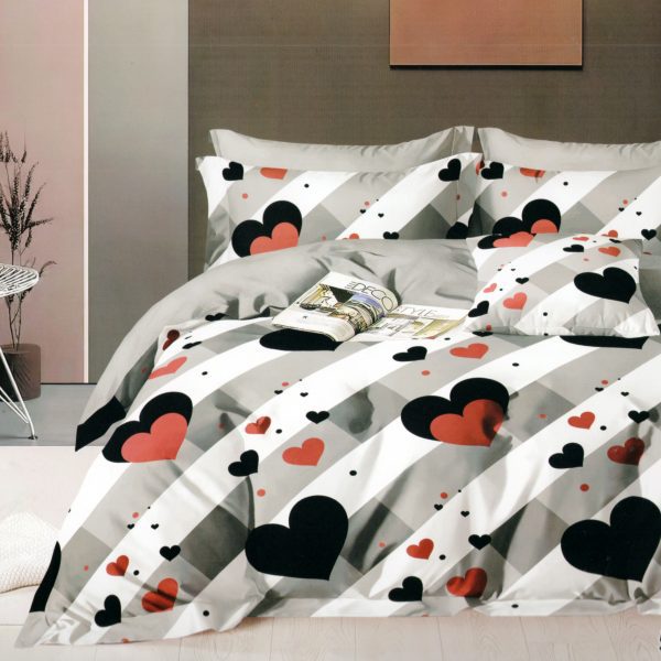 200×220 Gultas veļas komplekts by Luna Home ar palagu/ 100% kokvilna satīns