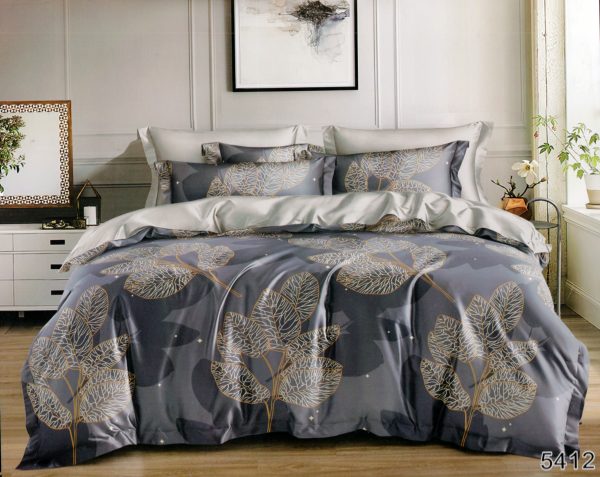 200×220 Gultas veļas komplekts by Luna Home ar palagu/ 100% kokvilna satīns - Image 1